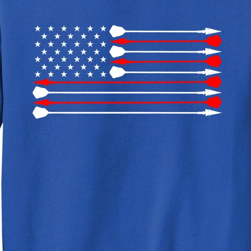 Archery Archer Bow Bowhunter Patriotic Independence Day Cute Gift Tall Sweatshirt