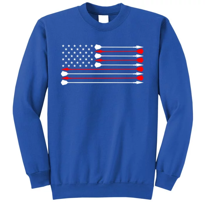 Archery Archer Bow Bowhunter Patriotic Independence Day Cute Gift Tall Sweatshirt