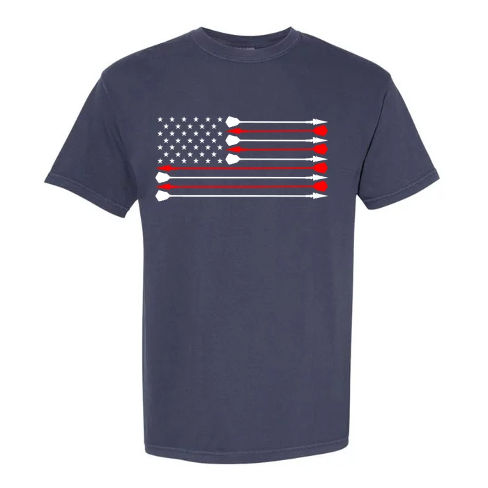 Archery Archer Bow Bowhunter Patriotic Independence Day Cute Gift Garment-Dyed Heavyweight T-Shirt