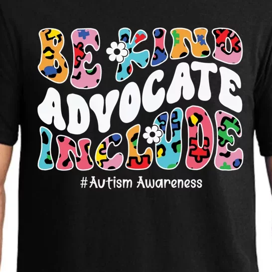 Autism Awareness Be Kind Advocate Include Autism Cool Gift Pajama Set