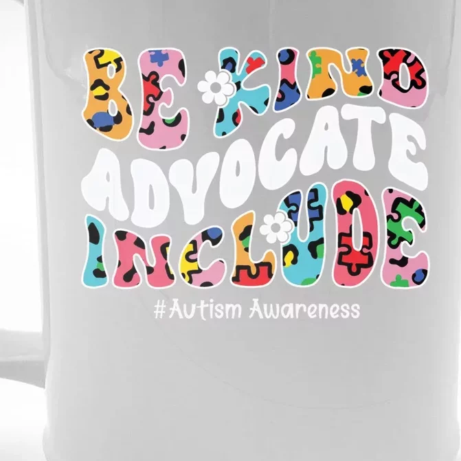 Autism Awareness Be Kind Advocate Include Autism Cool Gift Front & Back Beer Stein