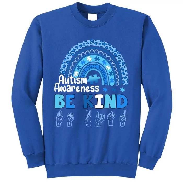 Autism Awareness Be Kind Asl Hand Sign Language Gift Sweatshirt