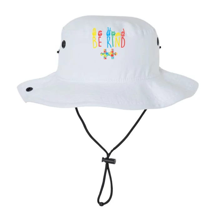 Autism Awareness Be Kind Sign Language Kindness Funny Gift Legacy Cool Fit Booney Bucket Hat