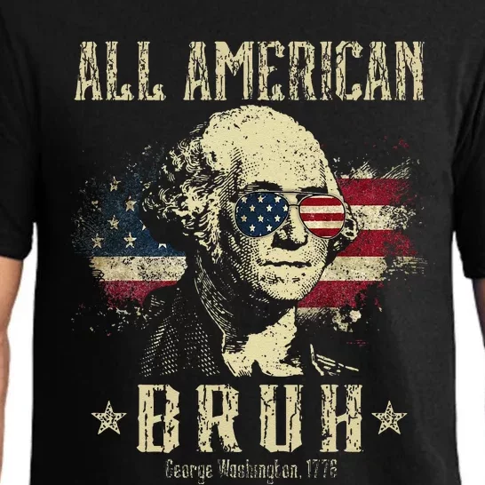 All American Bruh 4th Of July Patriotic Teens Pajama Set