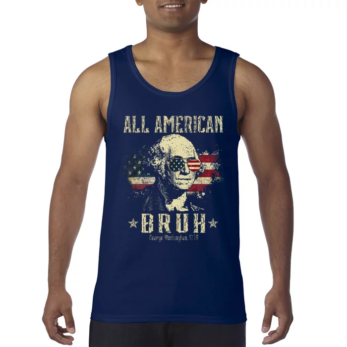 All American Bruh 4th Of July Patriotic Teens Tank Top