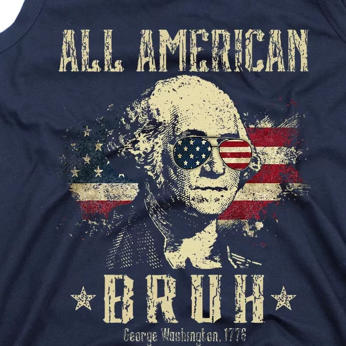 All American Bruh 4th Of July Patriotic Teens Tank Top