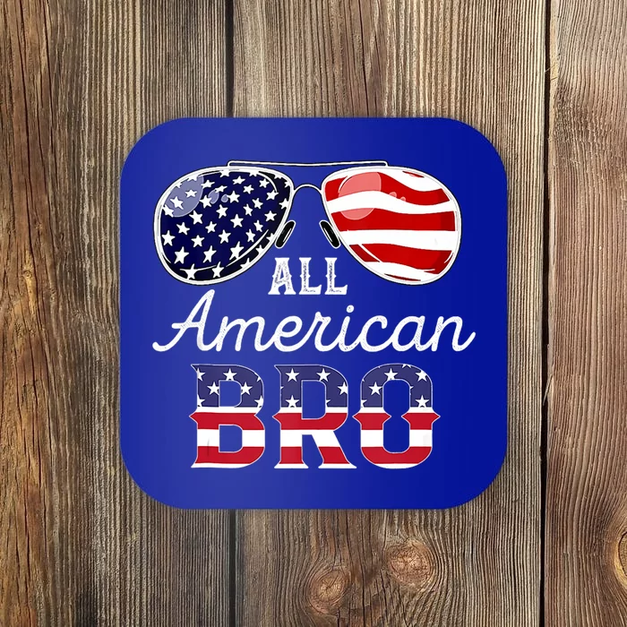 All American Bro 4th Of July Family Matching Sunglasses Cute Gift Coaster