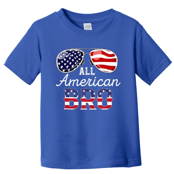 All American Bro 4th Of July Family Matching Sunglasses Cute Gift Toddler T-Shirt