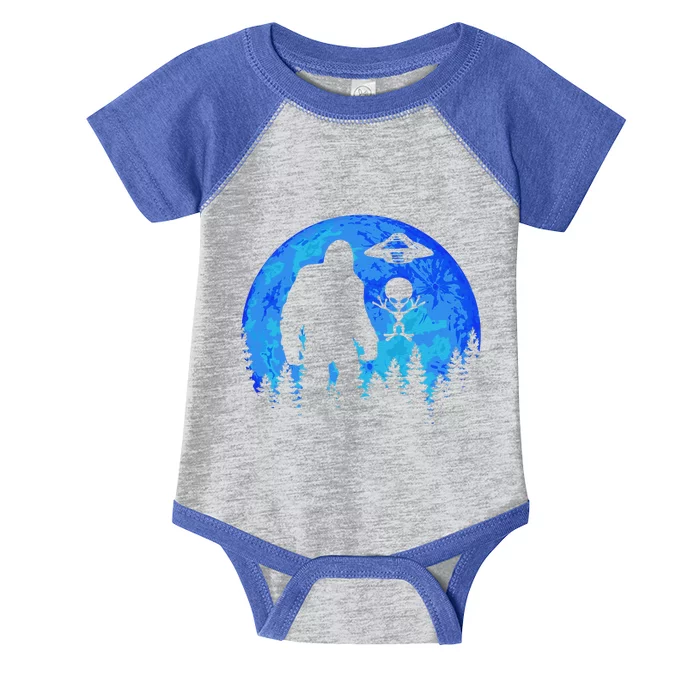 Alien And Bigfoot Believer Moon Halloween Costume Infant Baby Jersey Bodysuit