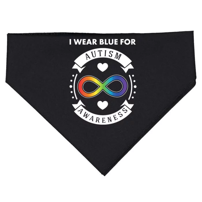 Autism Awareness Blue / Neurodiversity Acceptance Support Meaningful Gift USA-Made Doggie Bandana