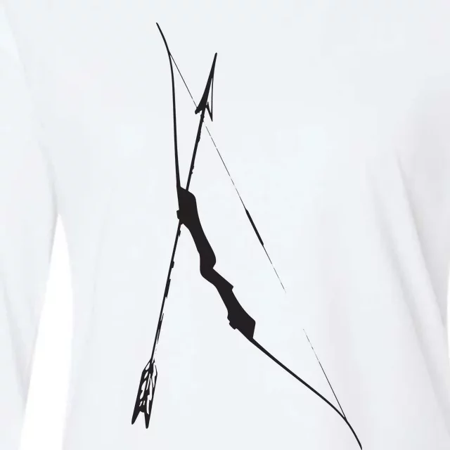 Arrow And Bow Shirts Archery Womens Cotton Relaxed Long Sleeve T-Shirt