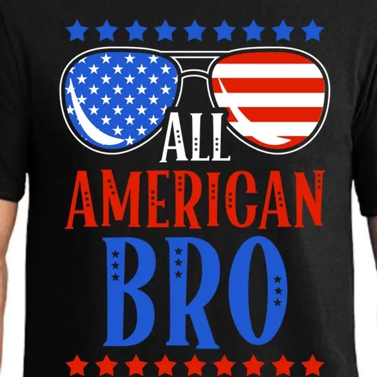 All American Bro Sunglass 4th Of July Independence Day Gift Pajama Set