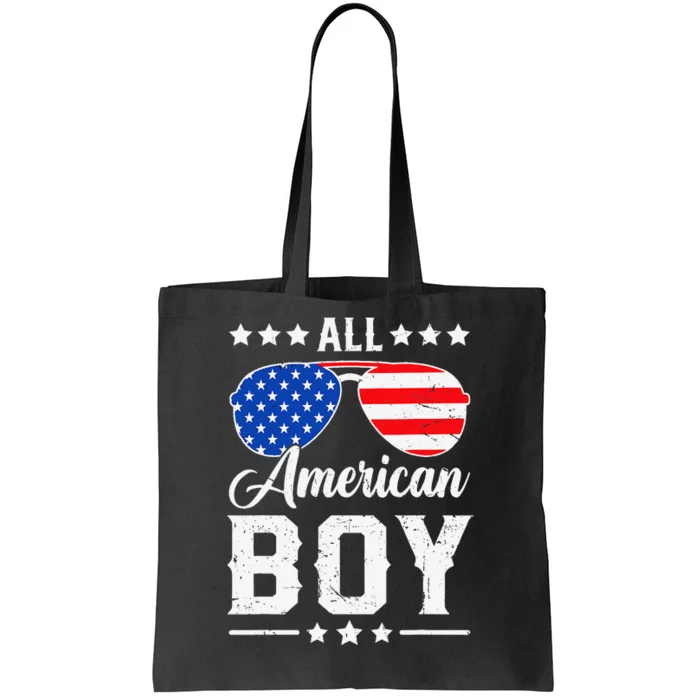 All American Boy 4th Of July Funny Patriotic Usa Matching Gift Tote Bag