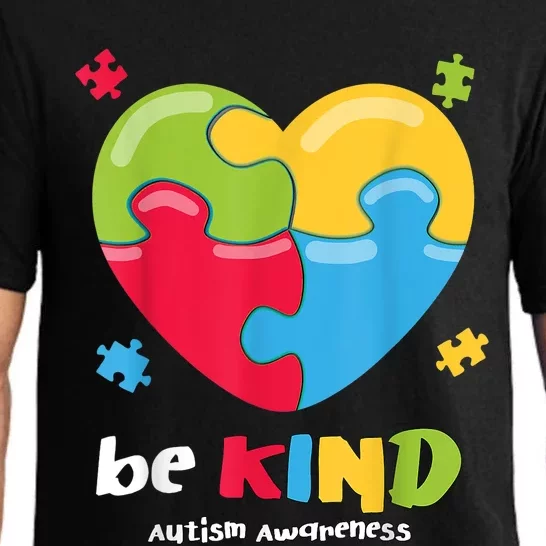 Autism Awareness Be Kind Puzzle Heart Kindness Pajama Set