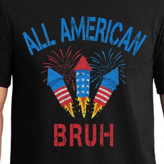 All American Bruh 4th Of July Teens Pajama Set