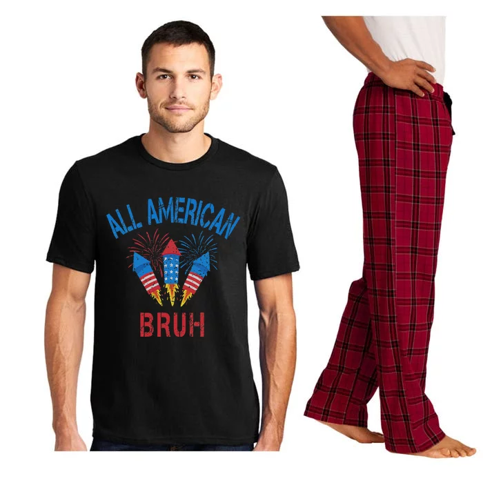 All American Bruh 4th Of July Teens Pajama Set