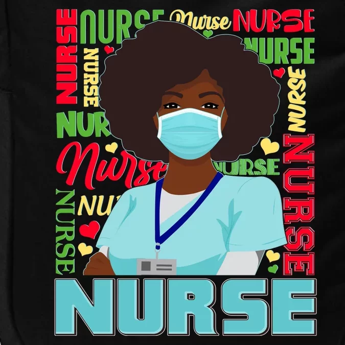 African American Black Nurse Impact Tech Backpack