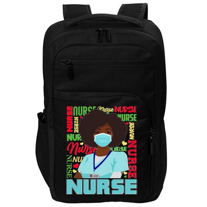 African American Black Nurse Impact Tech Backpack