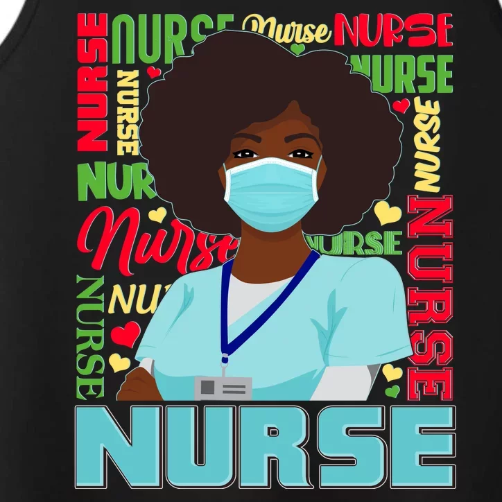 African American Black Nurse Performance Tank