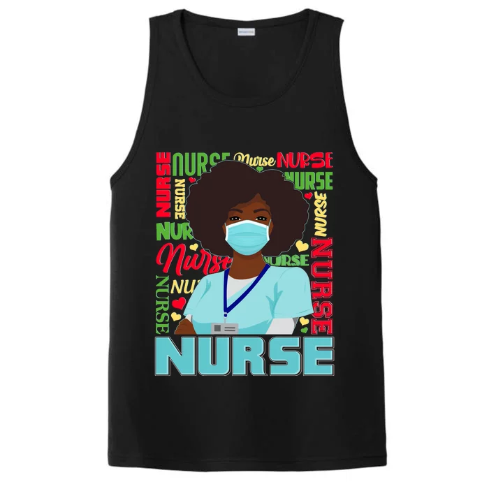 African American Black Nurse Performance Tank