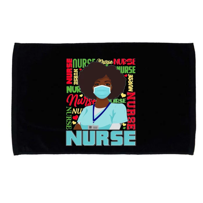 African American Black Nurse Microfiber Hand Towel