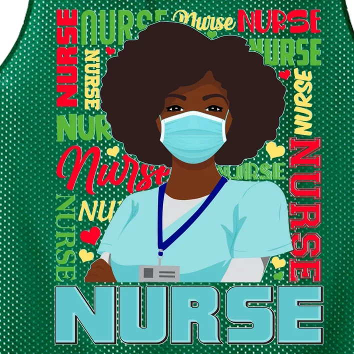 African American Black Nurse Mesh Reversible Basketball Jersey Tank