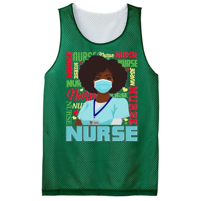 African American Black Nurse Mesh Reversible Basketball Jersey Tank