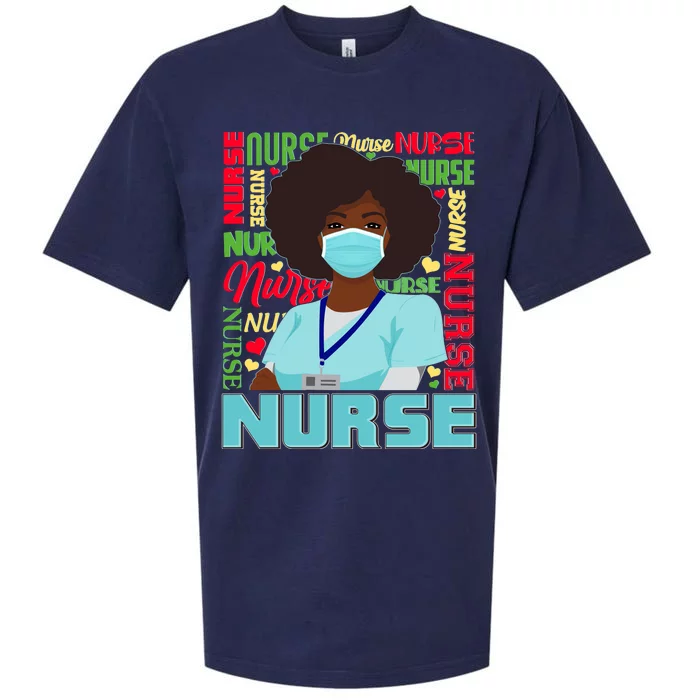 African American Black Nurse Sueded Cloud Jersey T-Shirt