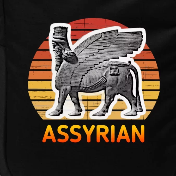 Assyrian : Assyrian Bull Flag Gift Impact Tech Backpack