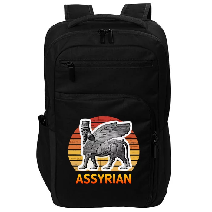 Assyrian : Assyrian Bull Flag Gift Impact Tech Backpack