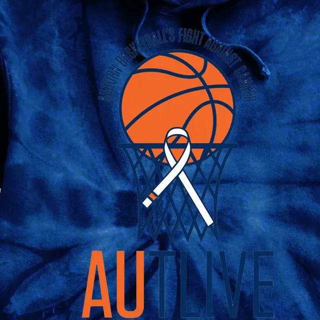 Autlive Auburn Basketball Fight Against Cancer Tie Dye Hoodie