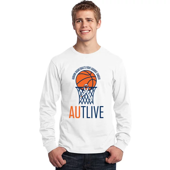 Autlive Auburn Basketball Fight Against Cancer Tall Long Sleeve T-Shirt