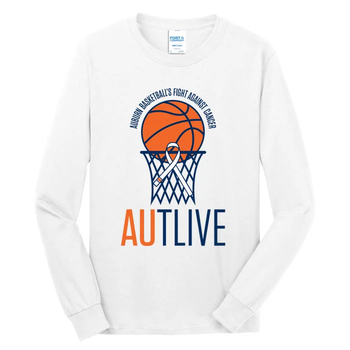 Autlive Auburn Basketball Fight Against Cancer Tall Long Sleeve T-Shirt