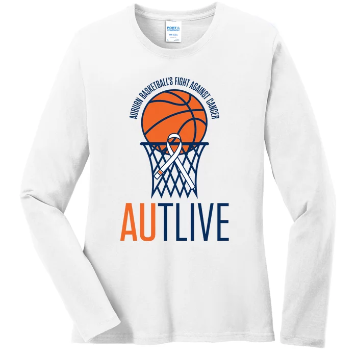 Autlive Auburn Basketball Fight Against Cancer Ladies Long Sleeve Shirt