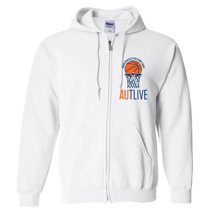 Autlive Auburn Basketball Fight Against Cancer Full Zip Hoodie