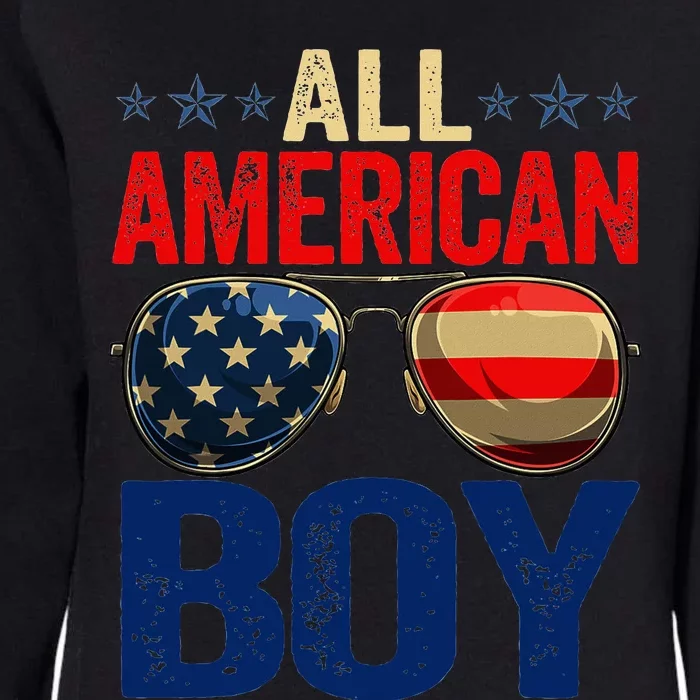 All American Boy Matching Family 4th Of July Celebration Womens California Wash Sweatshirt