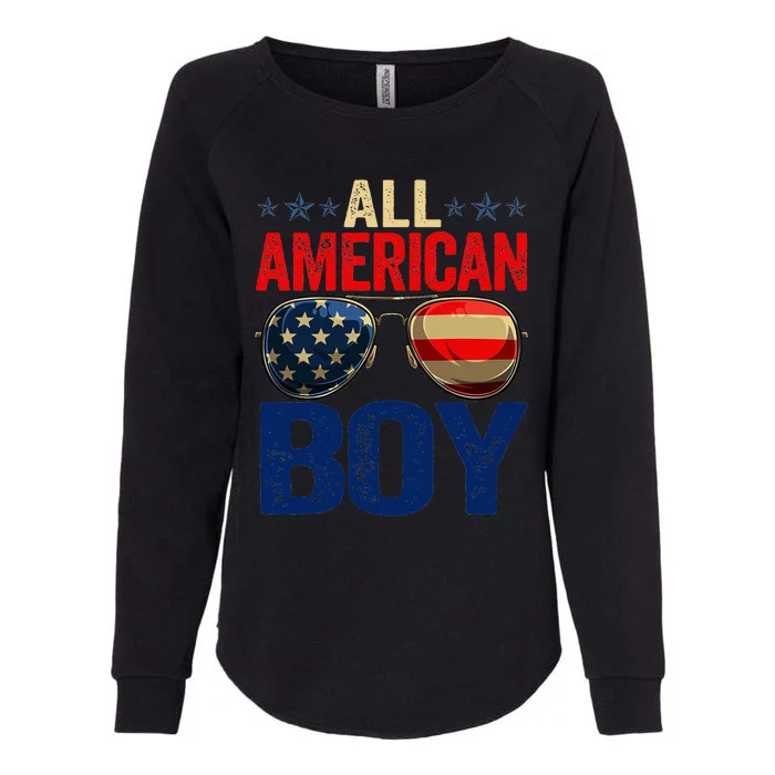 All American Boy Matching Family 4th Of July Celebration Womens California Wash Sweatshirt