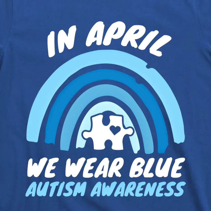 Autism Awareness Blue April Love Autistic Support Gift T-Shirt