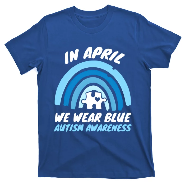 Autism Awareness Blue April Love Autistic Support Gift T-Shirt