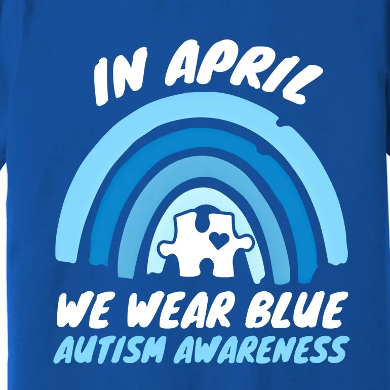 Autism Awareness Blue April Love Autistic Support Gift Premium T-Shirt