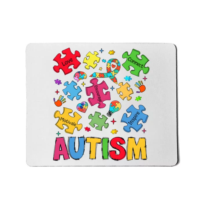 Autism Awareness Be Kind Puzzle Mousepad