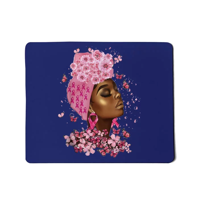 African American Breast Cancer Awareness Black Mousepad