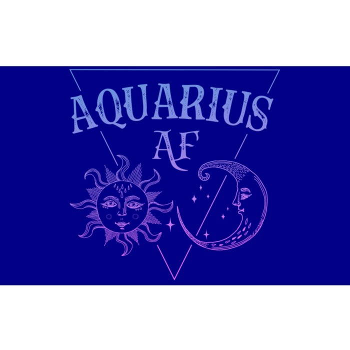 Aquarius Af / Blue Sun And Moon Aquarius Birthday Astrology Great Gift Bumper Sticker