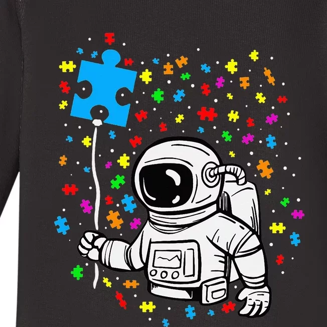 Autism Astronaut Balloon Puzzle Support Autism Baby Long Sleeve Bodysuit