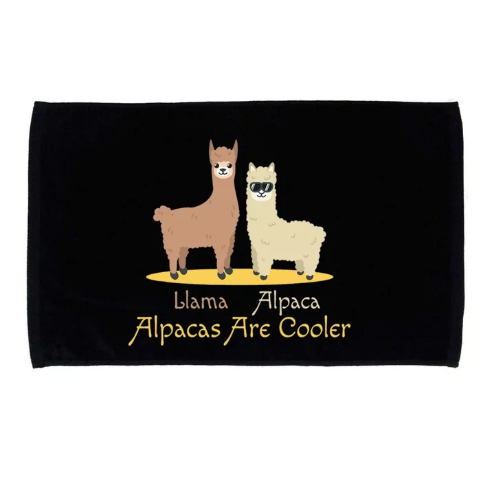 Alpacas Are Cooler I Camel Lama Animal Pet Cute Wool Microfiber Hand Towel