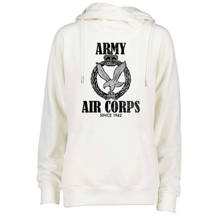 Army Air Corps Since 1942 Womens Funnel Neck Pullover Hood