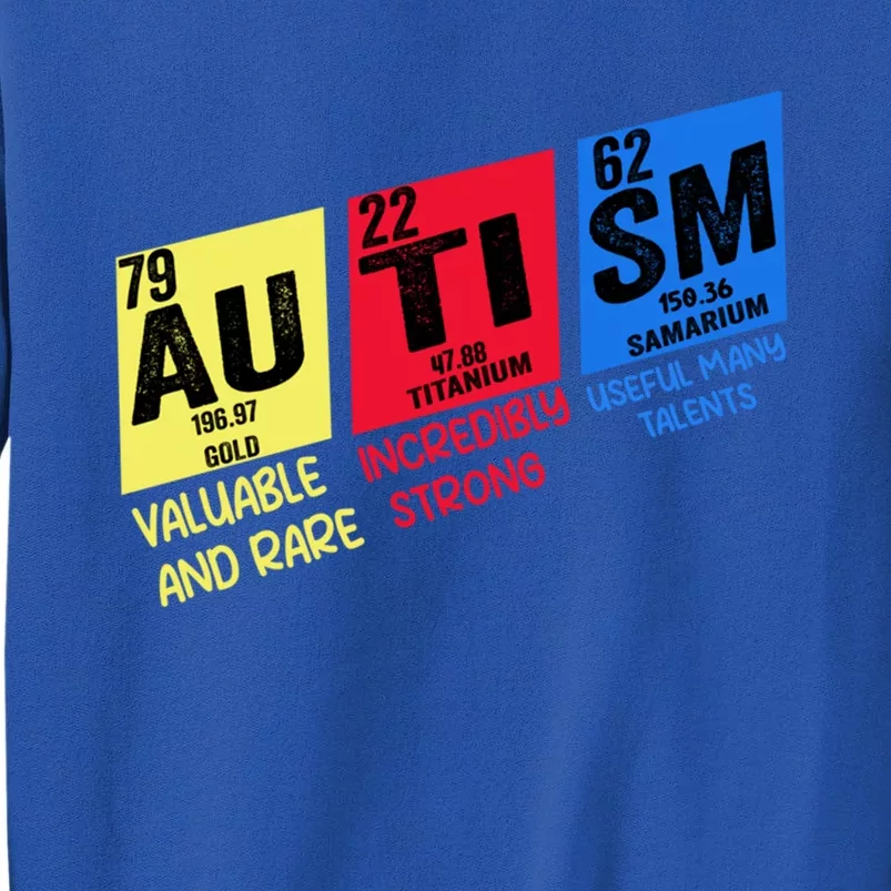 Autism Awareness Chemistry Elets Periodic Table Asd Funny Gift Tall Sweatshirt