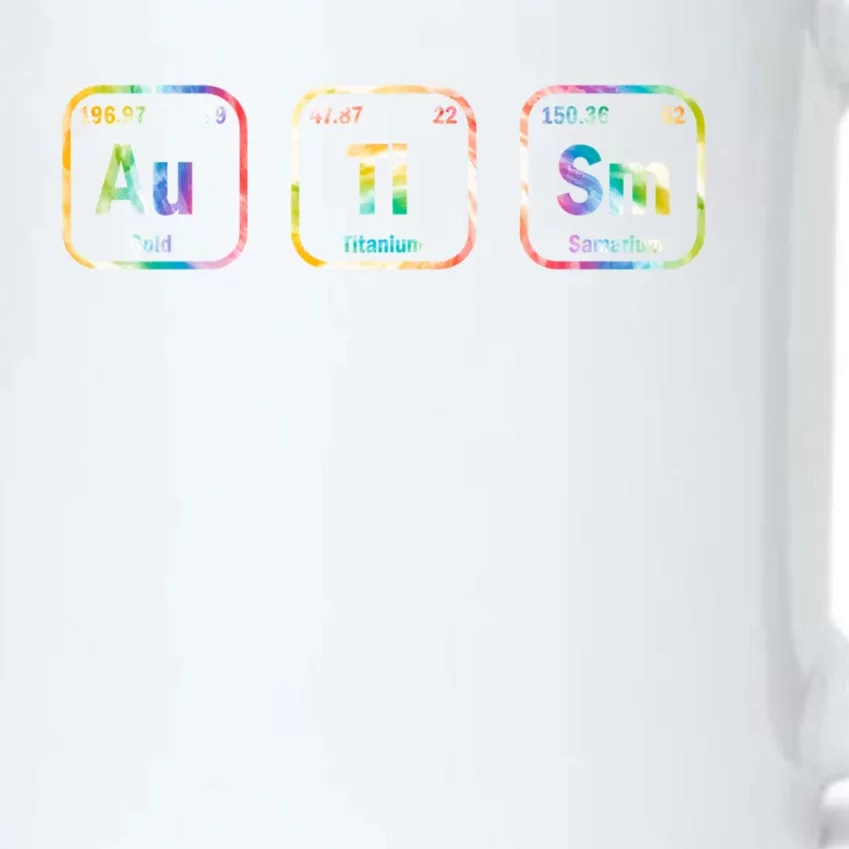 Autism Awareness Chemistry Elets Periodic Table Tie Dye Gift Black Color Changing Mug