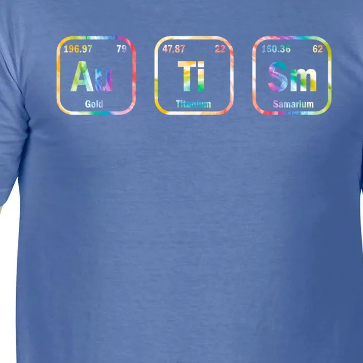 Autism Awareness Chemistry Elets Periodic Table Tie Dye Gift Comfort Colors T-Shirt