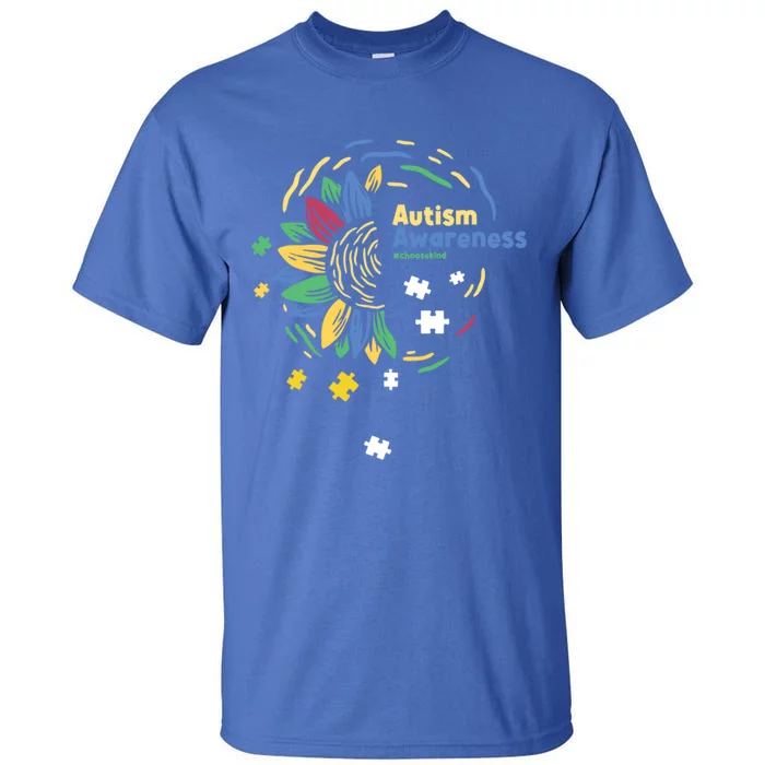 Autism Awareness Choose Kind Autistic Gift Tall T-Shirt